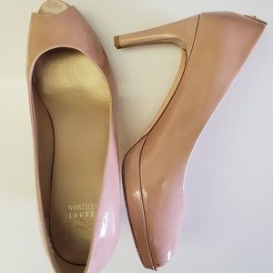 Stuart Weitzman Shiny Nude Blush Pumps Heels US 10